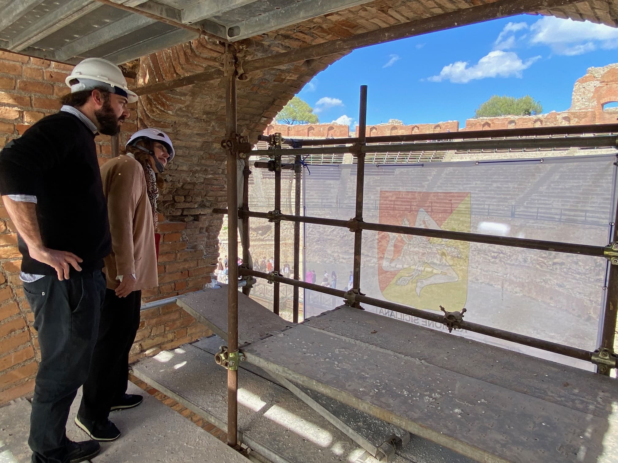 Taormina, al Teatro Antico al via restauro portico post scena