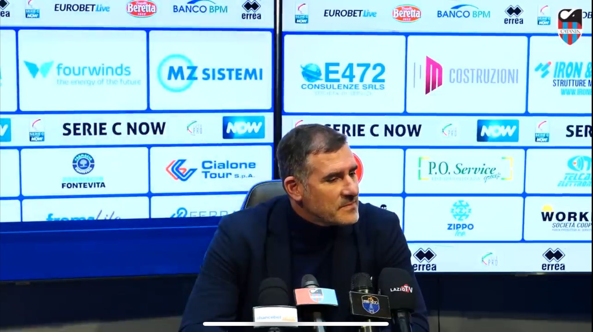 Il Catania calcio esonera Lucarelli