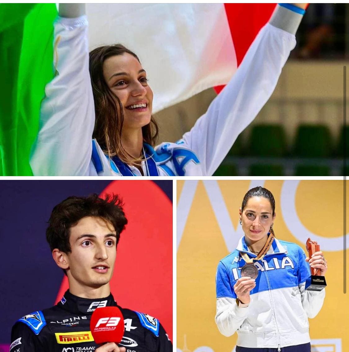 I siciliani Rosella, Alberta e Gabriele sul gradino del podio più alto