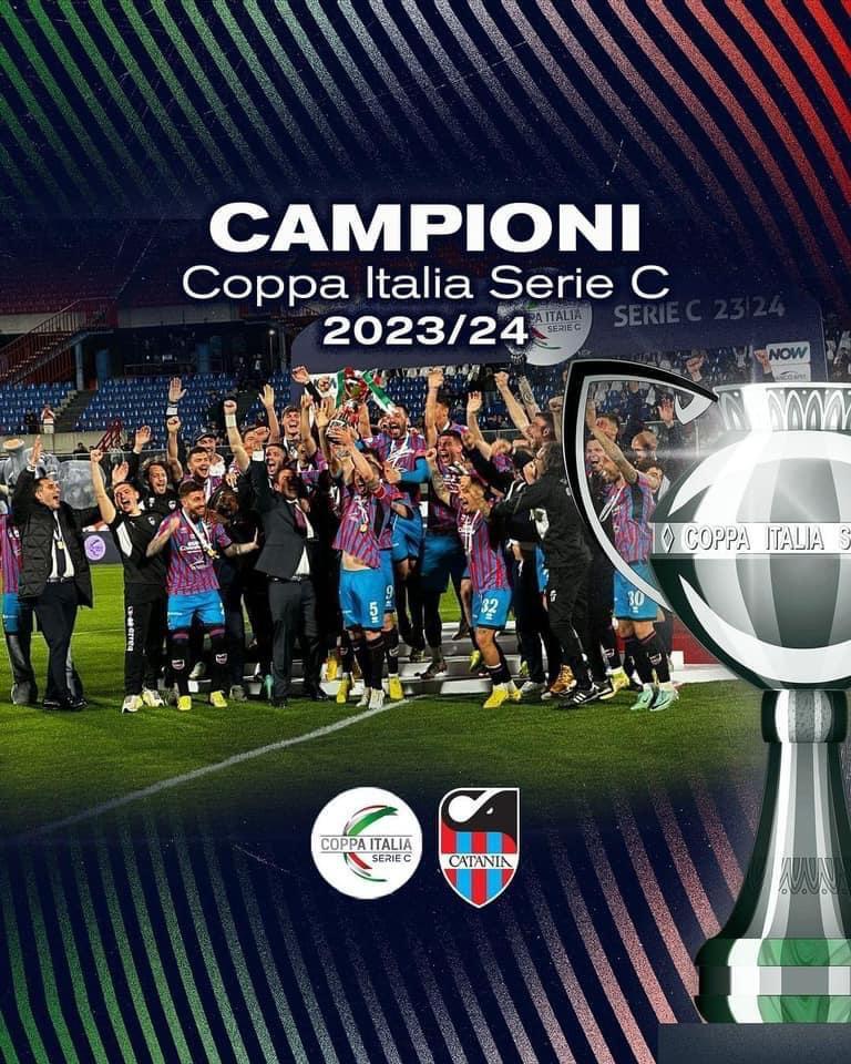 Serie C, il Catania vince la prima Coppa Italia