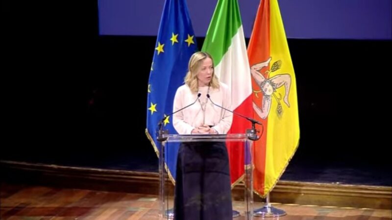 La Presidente Meloni a Palermo: firmato patto di coesione da 6,8 Miliardi