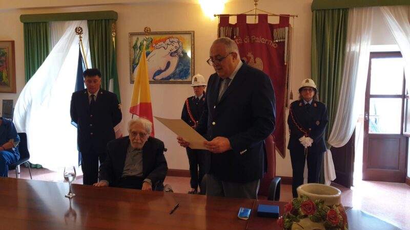Palermo, cittadinanza onoraria a Pietro Carriglio per l’impegno profuso nella promozione della cultura