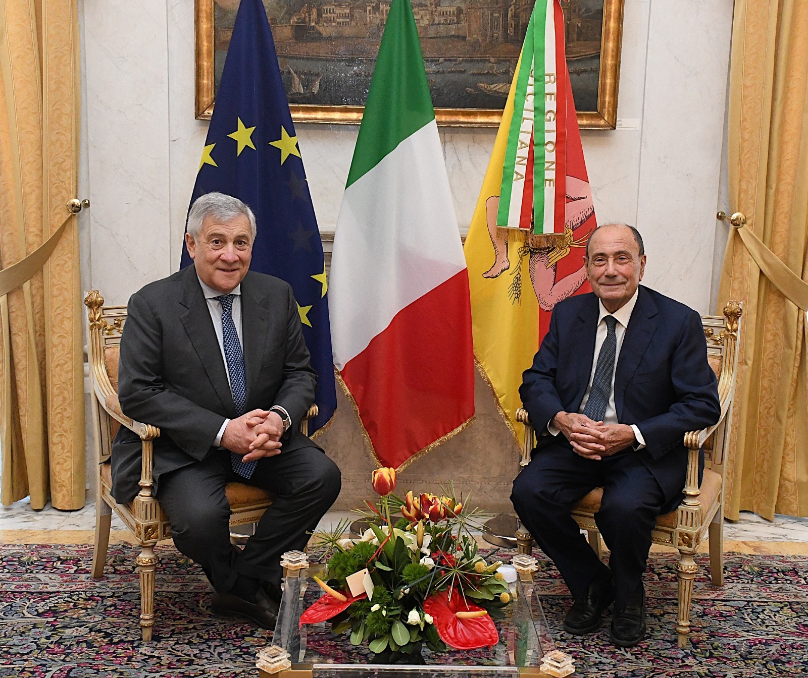 Incontro Schifani-Tajani: definiti accordi per sostegno a imprese siciliane