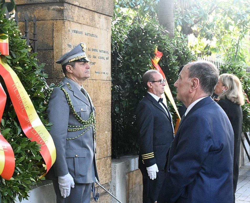Commemorazione Mattarella, Schifani: «Punto di riferimento per buona politica»